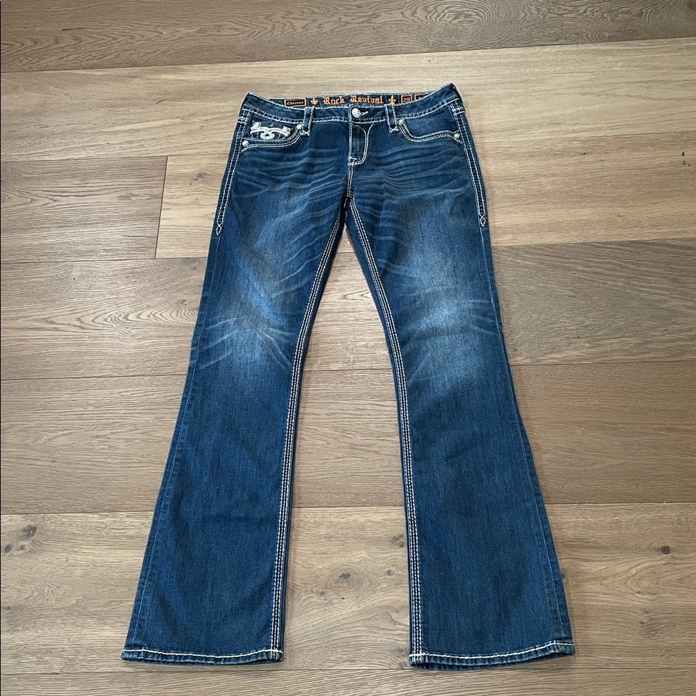 Rock Revival Chereen Boot Easy Jeans Size 29 - Picture 3 of 10